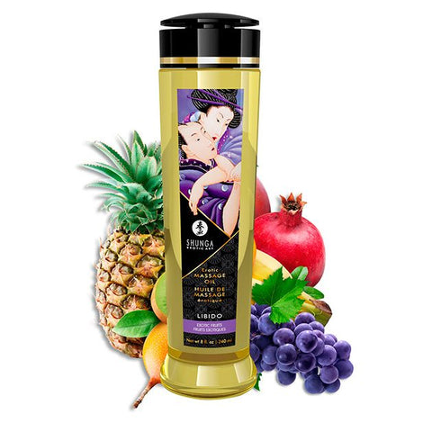 Aceite Masaje Frutas Exóticas Libido - Shunga - Aceite para masajes eróticos