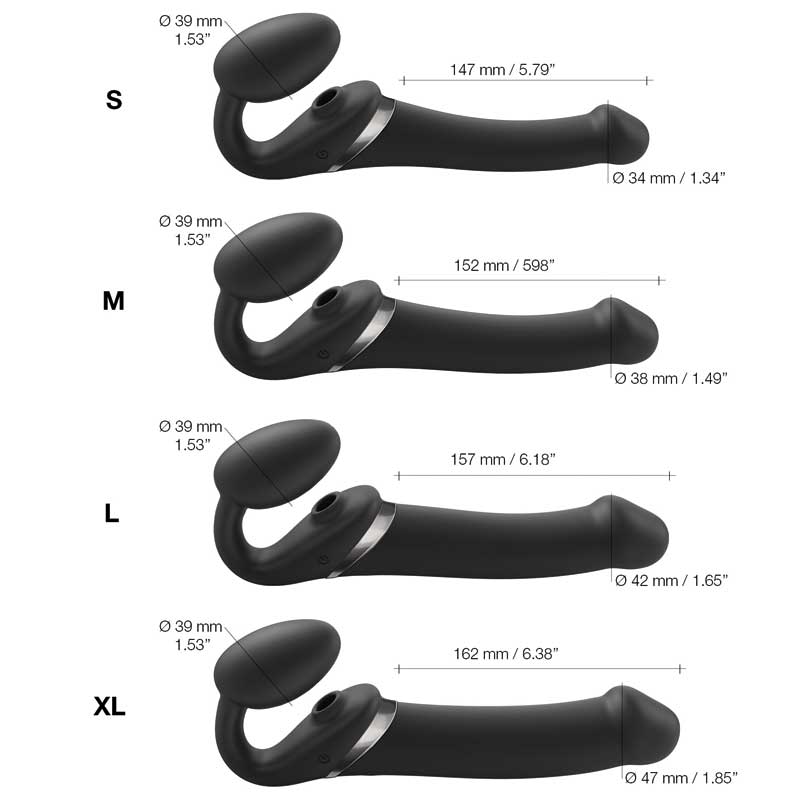 Arnés Strapless Multi Orgasm XL Negro - Strap On Me - Arneses con pene o dildo Strap-On (6)