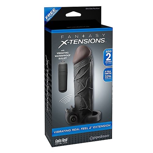 Funda vibradora color negro - Pipedream - Fundas para el pene (3)