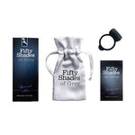 50 Sombras de Grey Anillo de silicona para potenciar el sexo. Podrás mantener erecciones más tiempo a la vez que estimular el clítoris de la chica. Anillo vibrador Grey