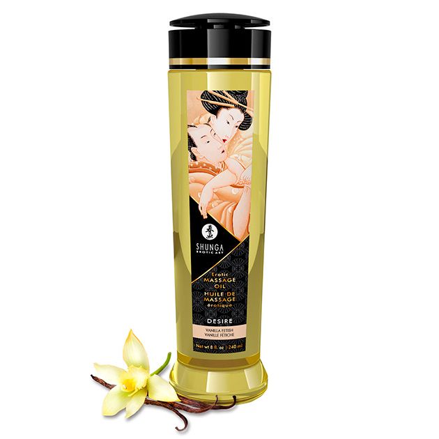 Aceite de masaje Desire Vainilla - Shunga - Aceite para masajes eróticos