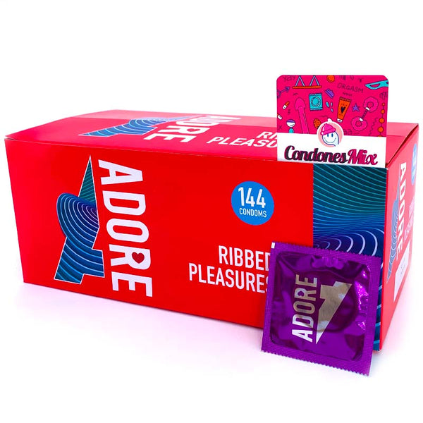 Adore Ribbed 144 uds - Adore - Comprar preservativos o condones