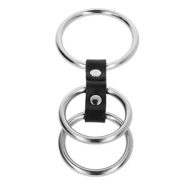 Anillo Pene Triple Metal