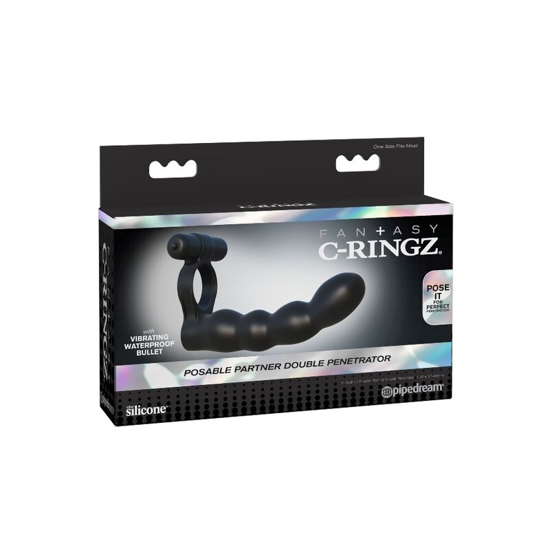 C-ringz anillo doble penetracion posable - Pipedream - Anillo vibrador para el pene (con y sin vibración) (7)