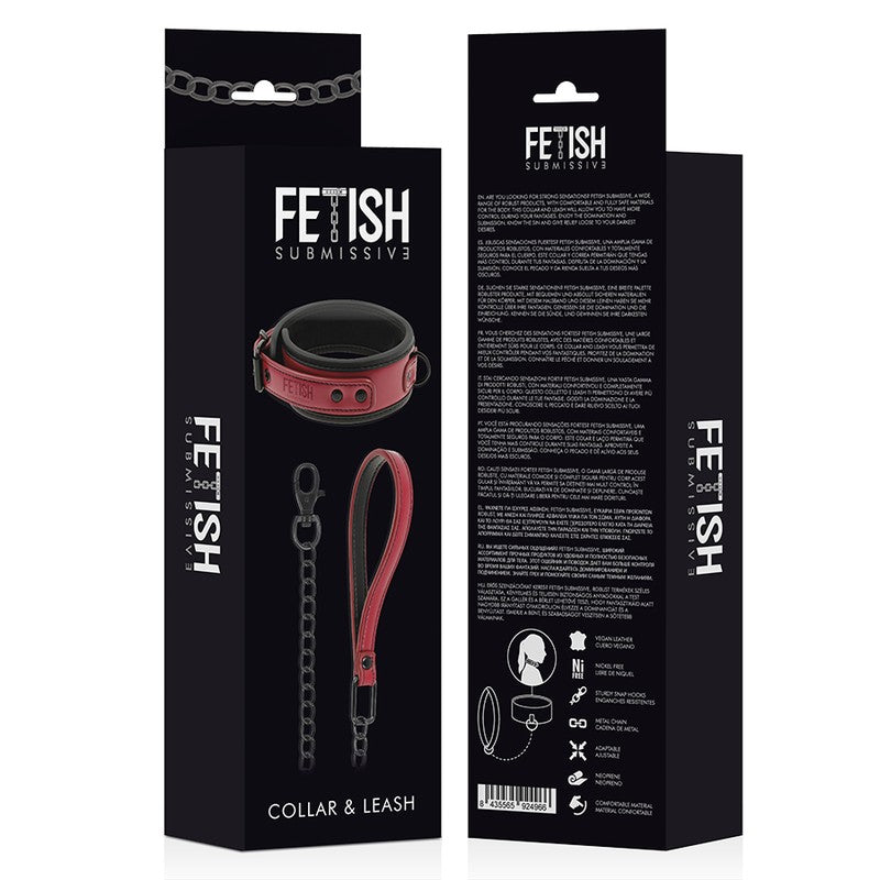 Collar con agarradera Rojo - FetishSubmissive - Kits para BDSM (8)