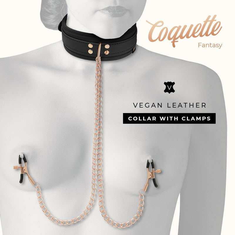 Collar Con Pinzas Para Pezones - Coquette - Kits para BDSM (7)