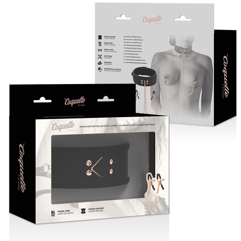 Collar Con Pinzas Para Pezones - Coquette - Kits para BDSM (8)