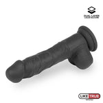 Dildo Negro Realista de 20cm - Liketrue - Dildos o Consoladores (7)