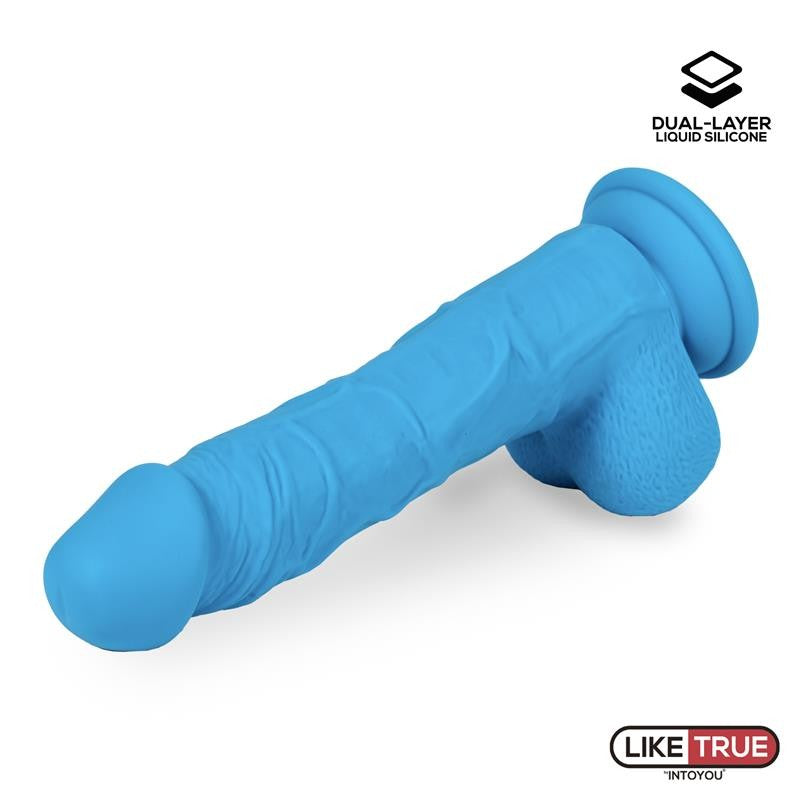 Dildo Realista de 20cm Azul - Liketrue - Dildos o Consoladores (8)