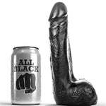 Dildo Realístico Negro Suave 20 cm - All Black - Dildos o Consoladores (1)