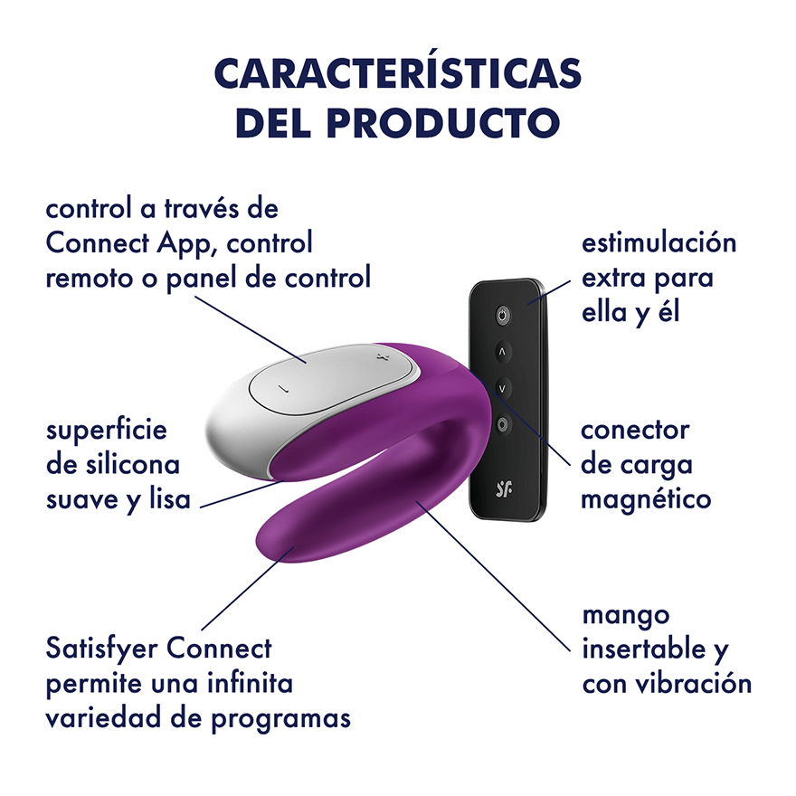 Vibrador Parejas Double Fun Morado