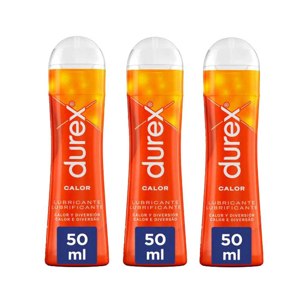 Durex Lubricante Efecto Calor 50ml x 3 Unidades