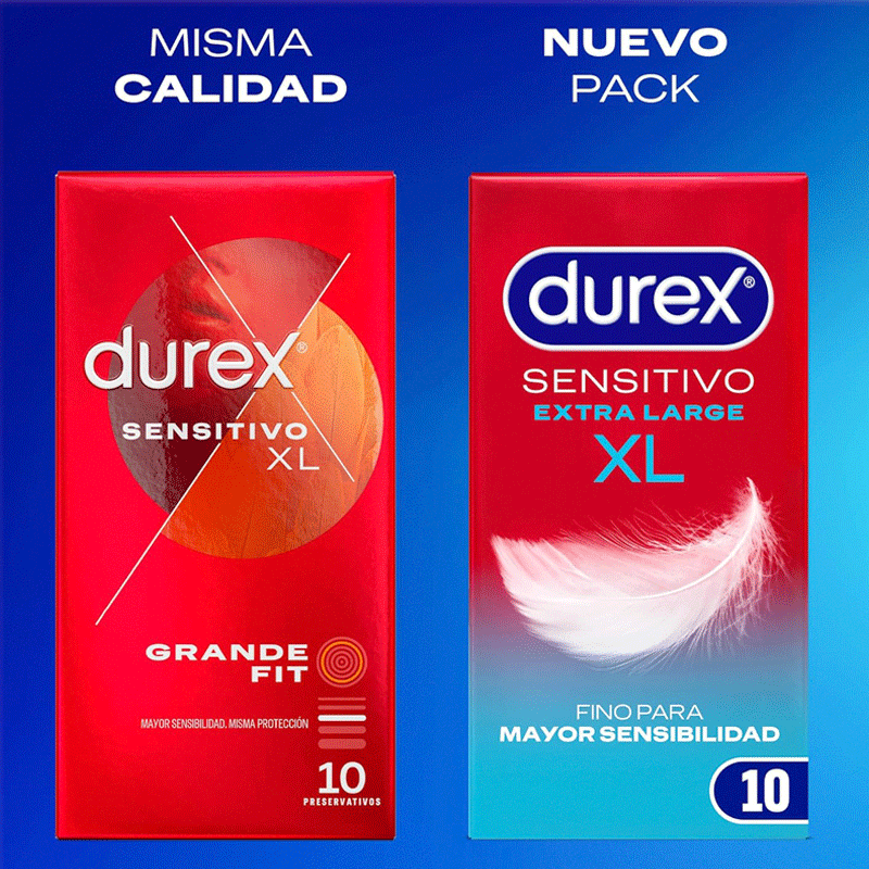 Durex Sensitivo XL 10 uds