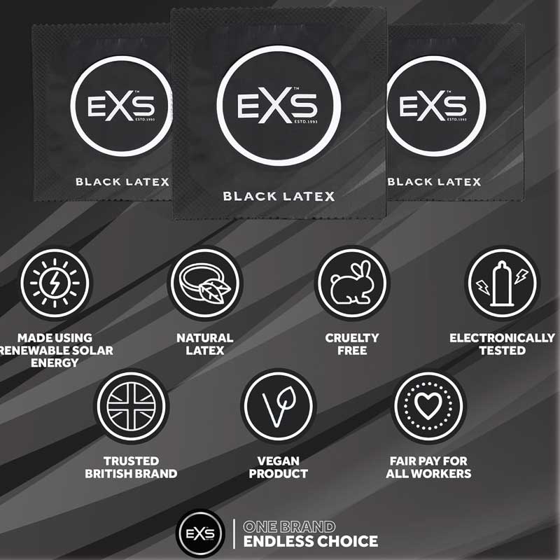 Condones Negros Fantasy 12 uds - EXS - Comprar preservativos o condones (3)