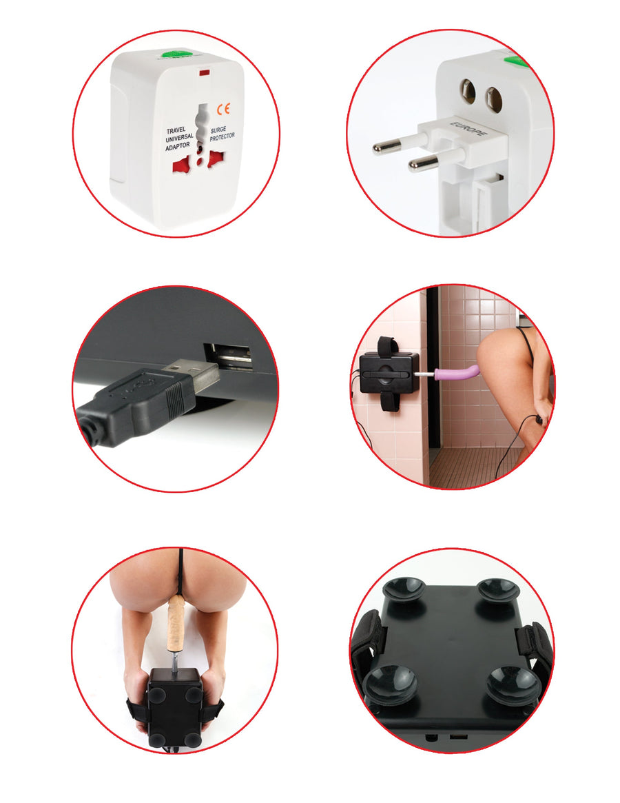 Maquina sexual de viaje - Pipedream - Kits para BDSM (10)