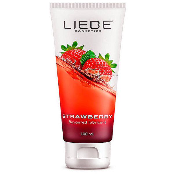 Lubricante Fresa 100 ml - Liebe - Lubricantes sexuales