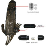 Funda pene anal y clitoris vibrador 16.5 cm - BaileforHim - Fundas para el pene (9)