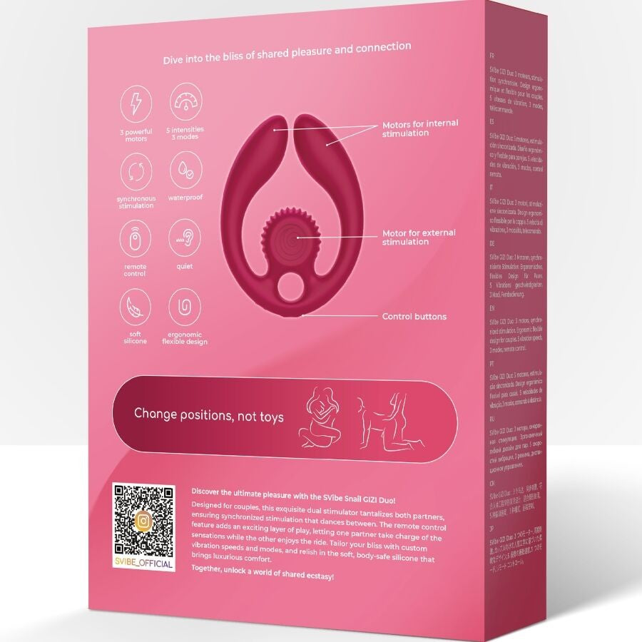 Gizi Duo Burdeos Vibrador Para Parejas - Snail Vibe - Vibradores (9)