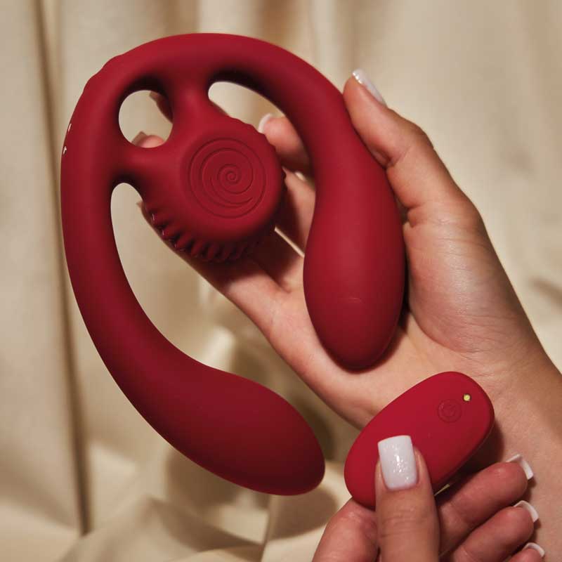 Gizi Duo Burdeos Vibrador Para Parejas - Snail Vibe - Vibradores (11)