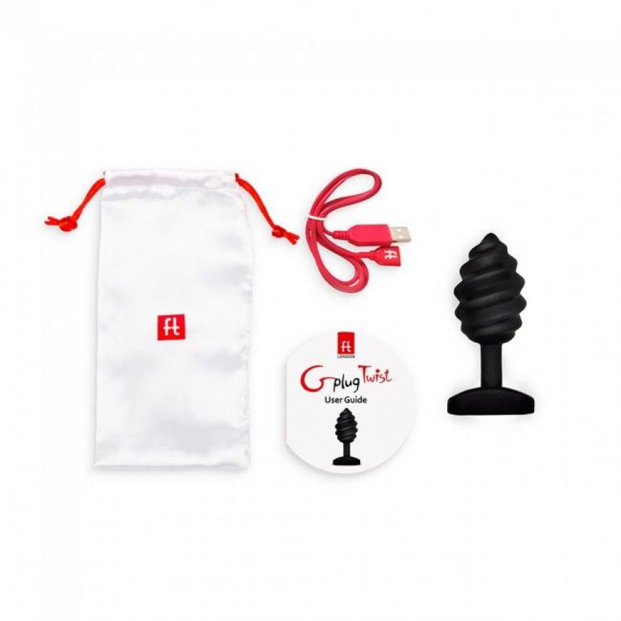 Gplug Twist Negro vibrador - Gvibe - Plugs anales (2)