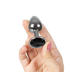 Negro Plug metalico S con brillante - Secret Play - Plugs anales