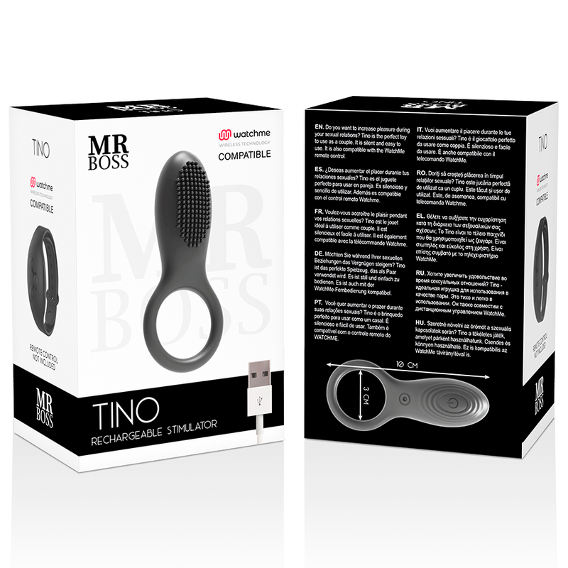 Anillo Tino vibrador - MrBoss - Anillo vibrador para el pene (con y sin vibración) (4)
