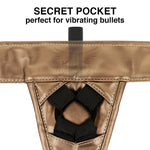 Arnés Universal Ajustable Bronce Talla L/XL - Mythology - Arneses con pene o dildo Strap-On (6)