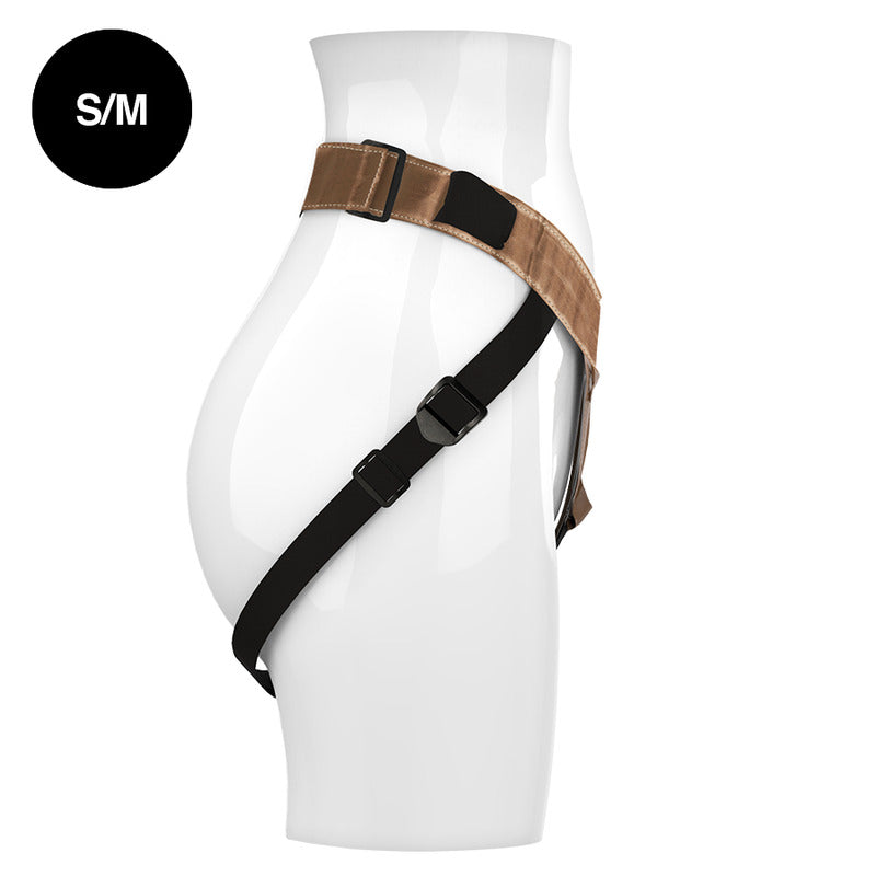 Arnés Universal Ajustable Bronce Talla S/M - Mythology - Arneses con pene o dildo Strap-On (4)