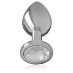 Plug metálico con brillo plata S 2