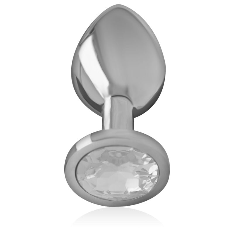 Plug metálico con brillo plata S 2