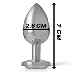 Plug metálico con brillo plata S 2
