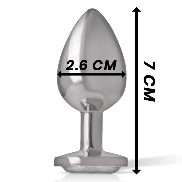Plug metálico con brillo Plata S