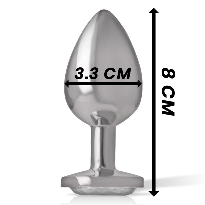 Plug anal M Metal Plateado - Intense - Plugs anales (4)
