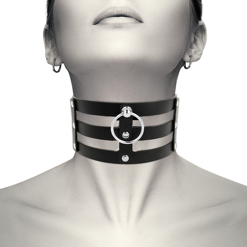 Collar Choker Estilo Fetish - Coquette - Lencería erotica