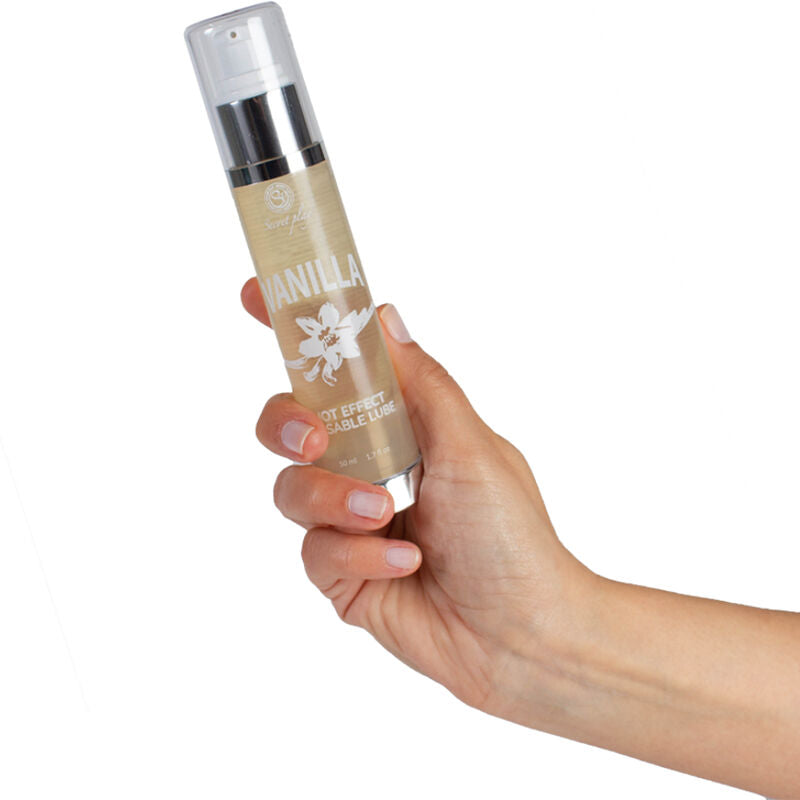 Lubricante 2 en 1 efecto calor vainilla - Secret Play - Lubricantes sexuales (2)