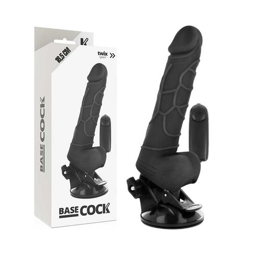 Vibrador Realista Negro 18.5 cm