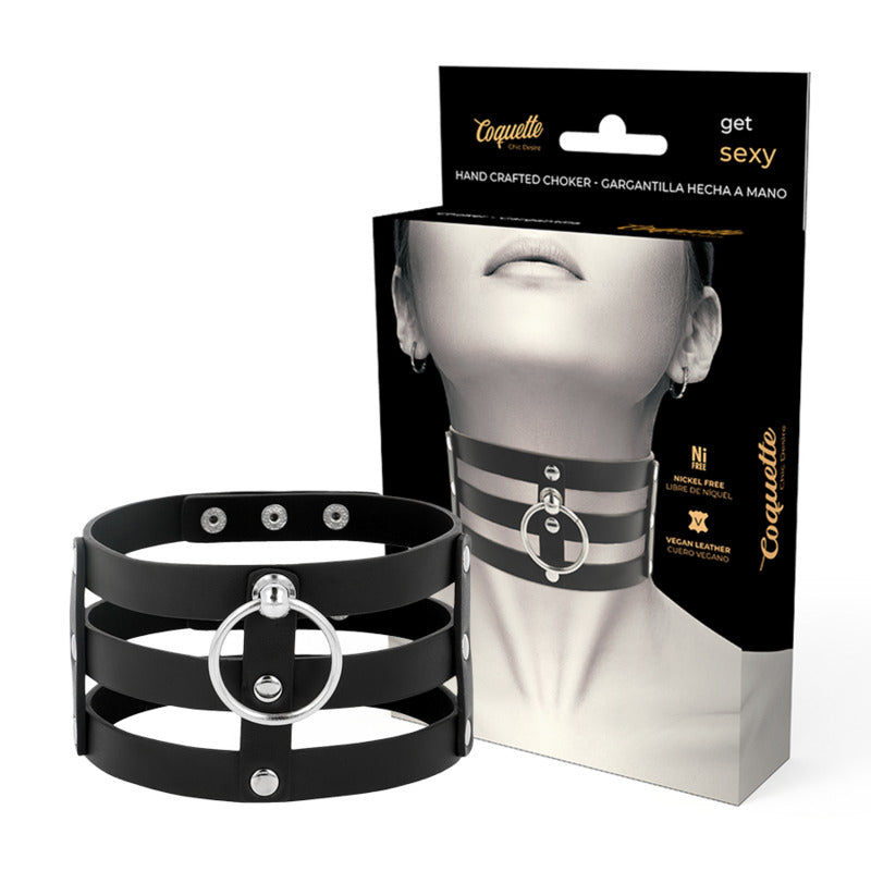 Collar Choker Estilo Fetish - Coquette - Lencería erotica (4)