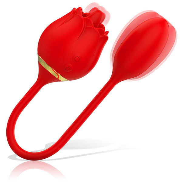 Viena Doble Pacer Licking y Huevo Vibrador