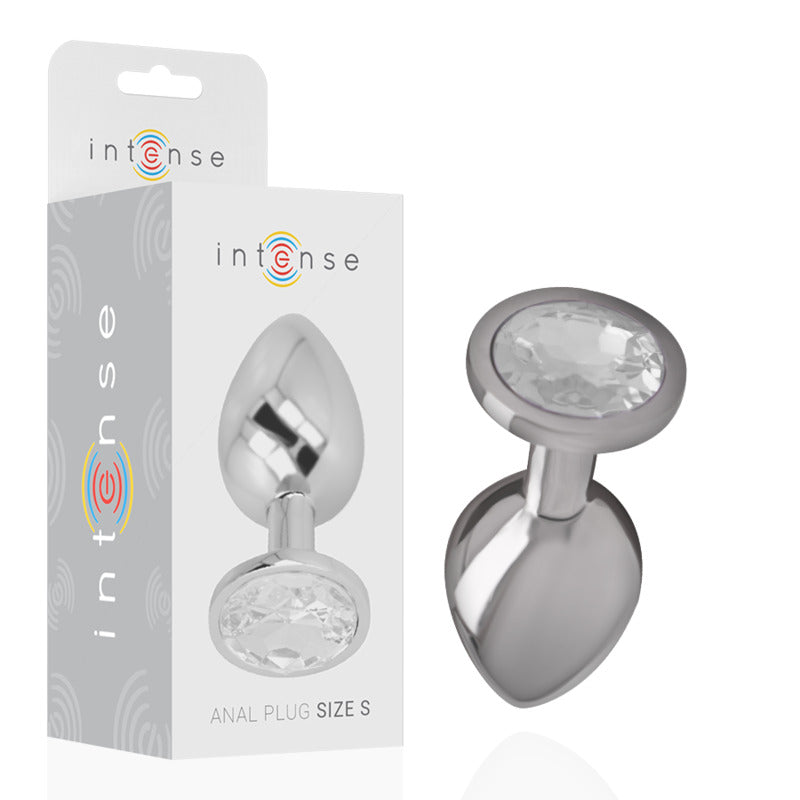 Plug metálico con brillo plata S 2