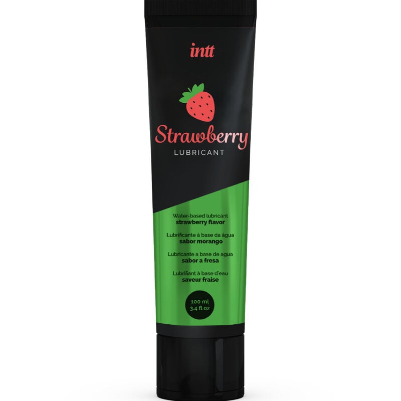 Lubricante Base Agua Fresa 100 ml - Intt - Lubricantes sexuales