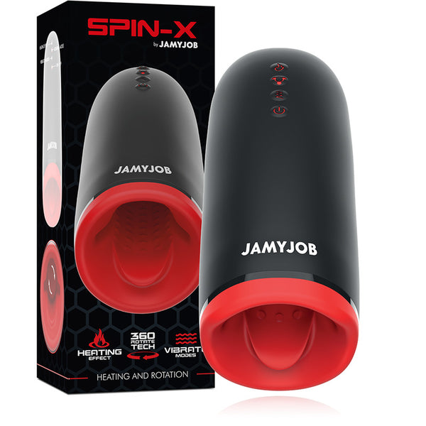 Masturbador Spin X Rotación y Vibración - JamyJob - Masturbadores masculinos