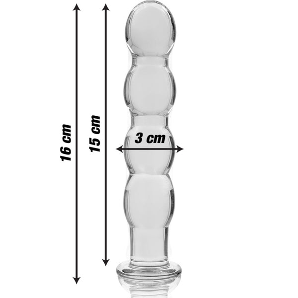 Dildo Cristal Nebula Modelo 10 Transparente
