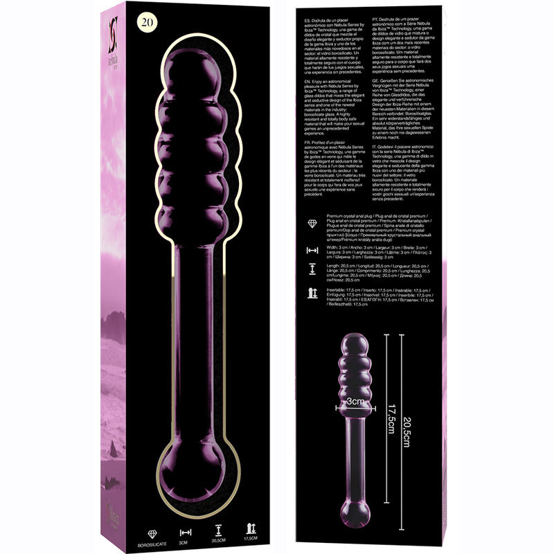 Nebula Modelo 20 Rosa Dildo Cristal - Ibiza - Dildos o Consoladores (3)