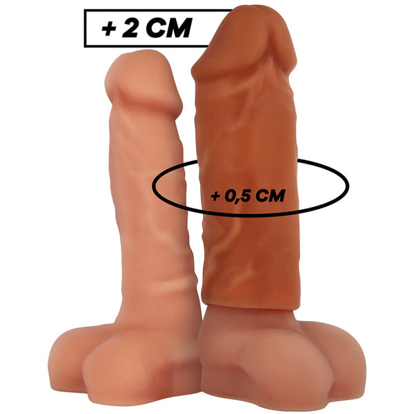 Funda extensora V3 caramelo - VirilXL - Fundas para el pene