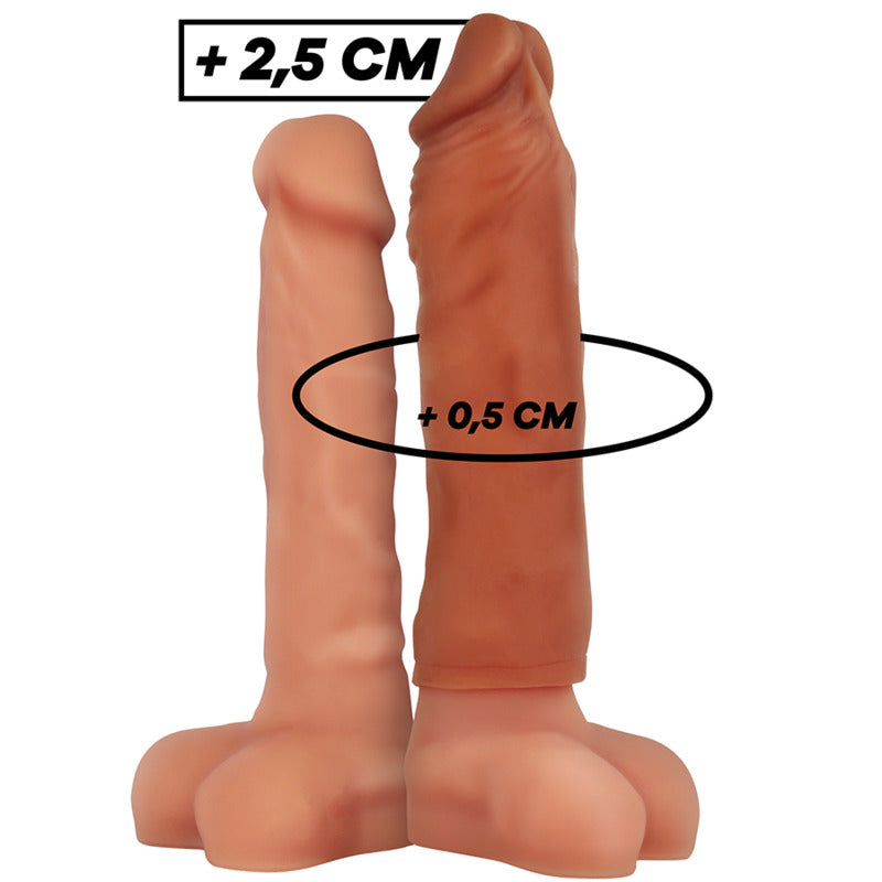 Funda de pene V5 marrón - VirilXL - Fundas para el pene