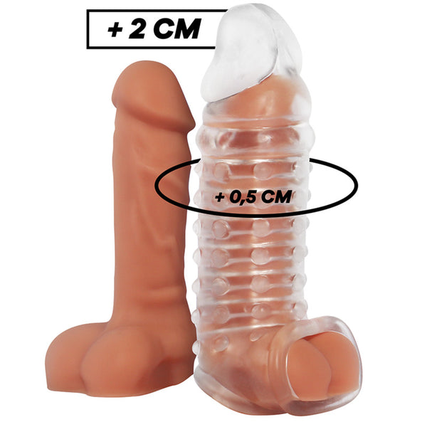 Extensor de pene V11 transparente - VirilXL - Fundas para el pene