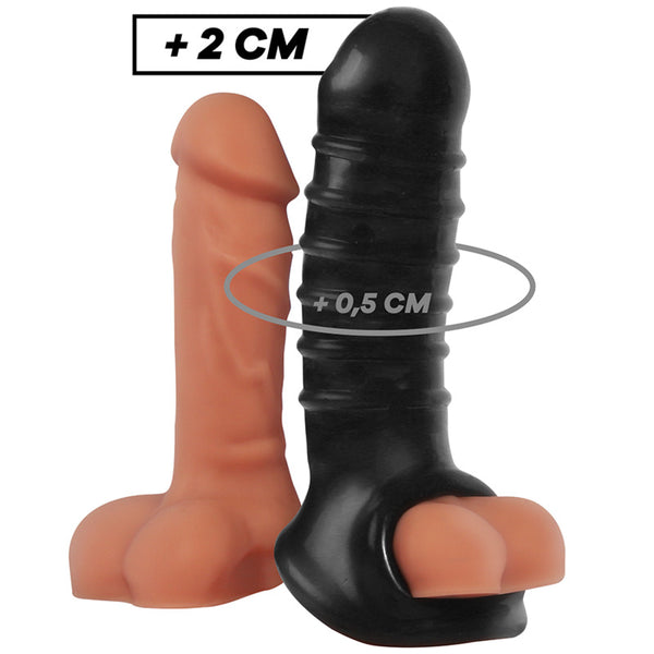 Funda extensora V15 Negra - VirilXL - Fundas para el pene