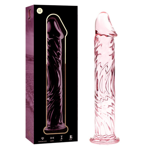 Dildo Cristal Nebula Modelo 12 Rosa