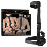 Arnés Fijación Cuello y Muñequeras - FetishSubmissive - Esposas para BDSM