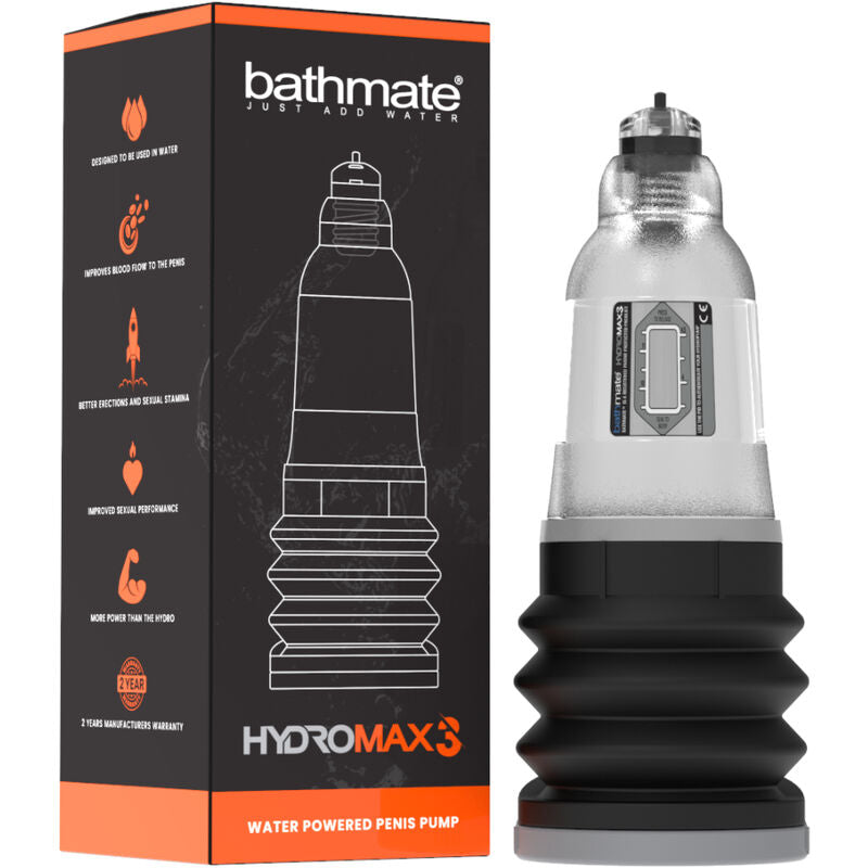 Hydromax 3 Transparente - Bathmate - Bombas de succión